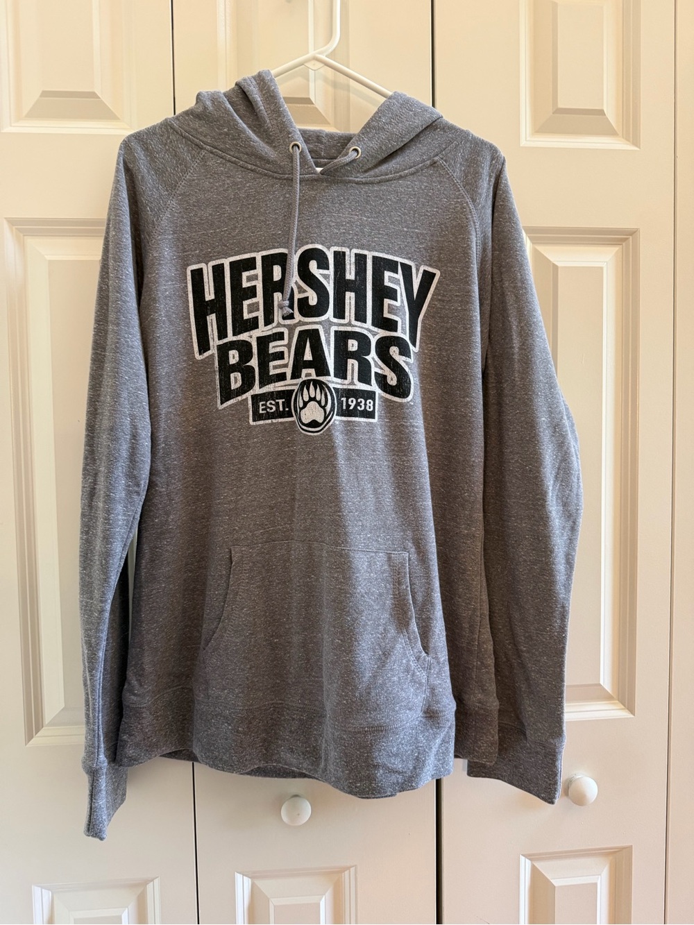 J. America Heather Gray Hershey Bears Pullover Hoodie - Size XXL